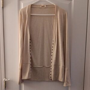 Zenana Outfitters Beige Cardigan Sweater
